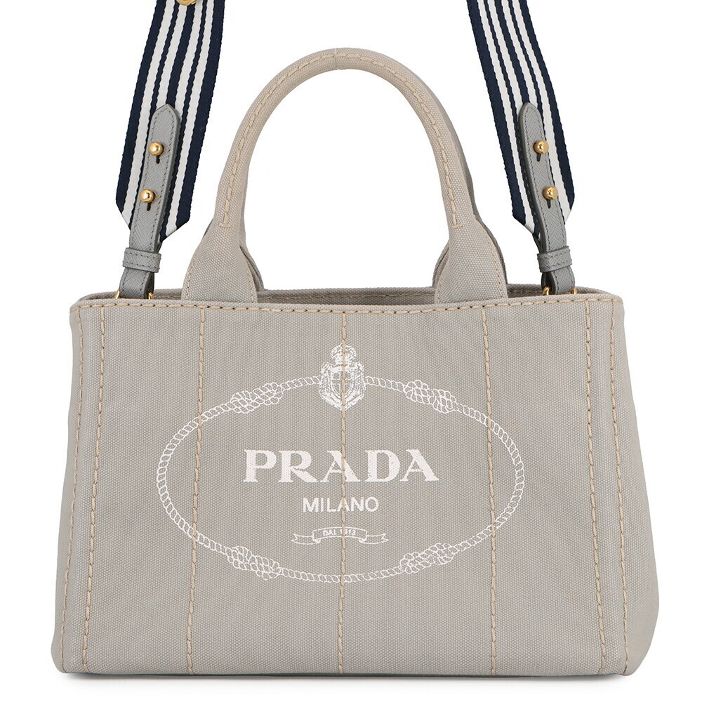 Prada Canapa Canvas Tote Bag